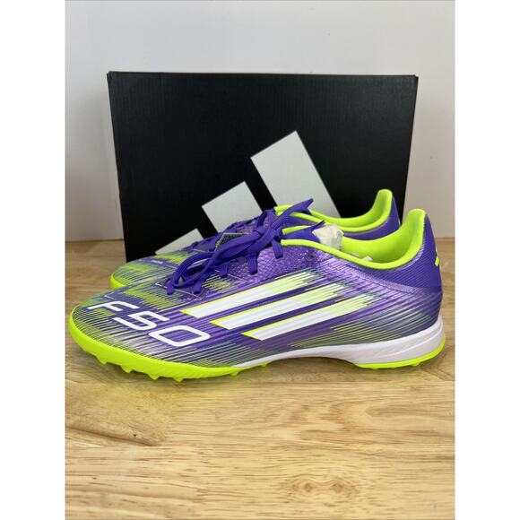 Adidas F50 League TF Turf Shoes Soccer Cleats Purple JH7724 Futsal Men’s Size 12 main image 7